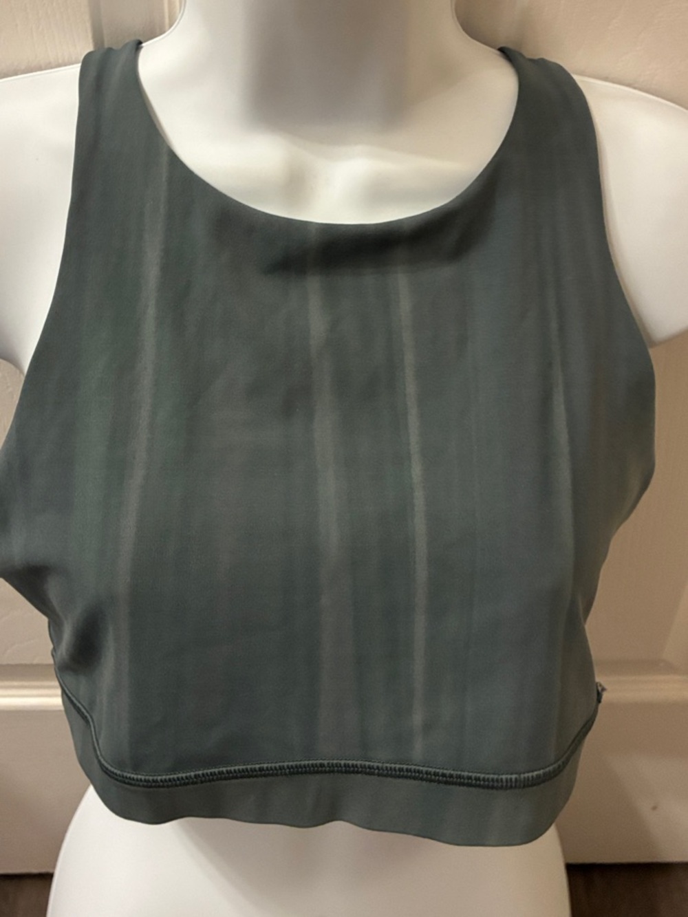 lululemon athletica Olive Green striped bra